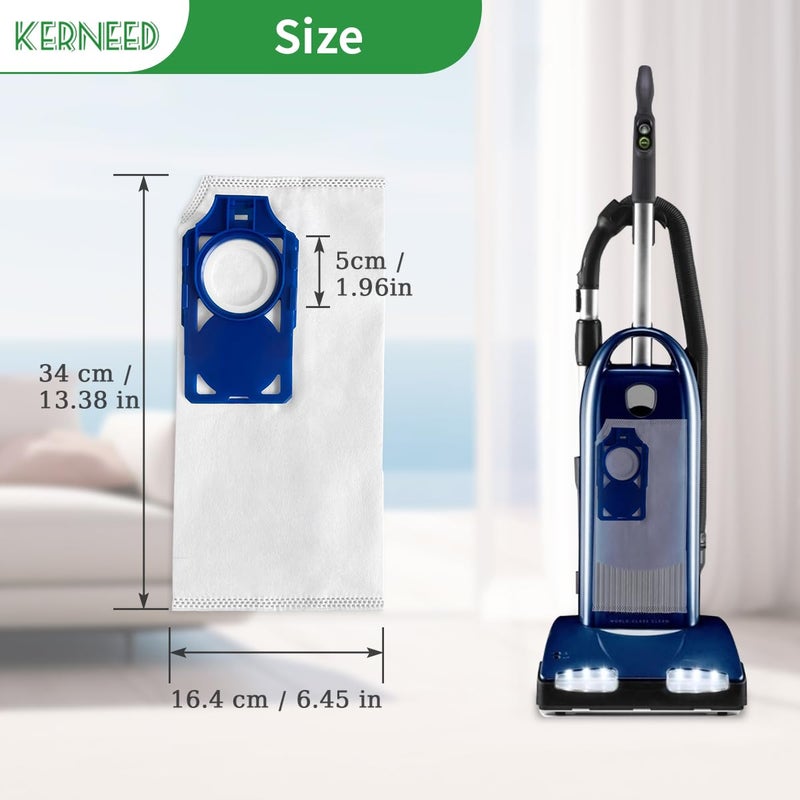 عبوة من 8 أكياس بديلة لمرشحات HEPA R30D للمكانس الكهربائية العمودية من ريكار بريليانس R30D، R30P، R30PET وسيمبليسيتي سينكروني S30D، S30P، S30PET، رقم القطعة RNHC-6/SNH-6 - Image 3